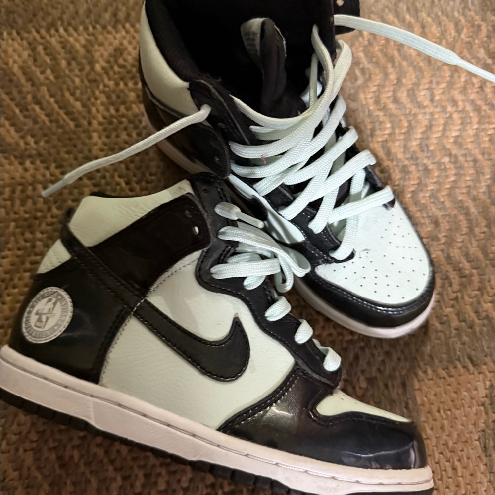 Nike Dunk High NBA All Star Game 2021 Barely Green kids 13c. Missing ins…